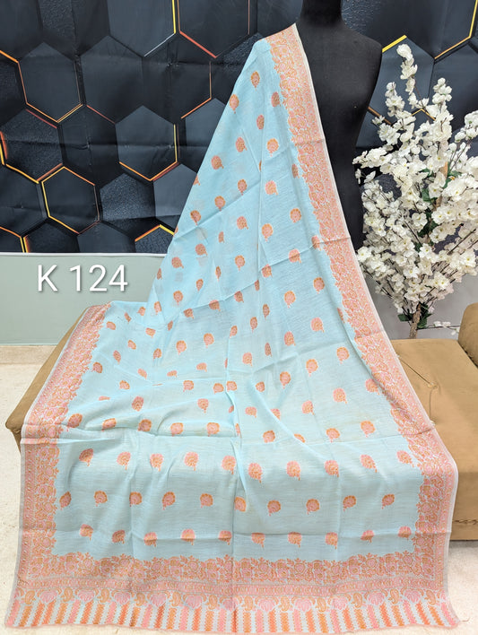 Lawn Full kani Shawl | Self Kani Shawl Full Size Pure Lawn | K124