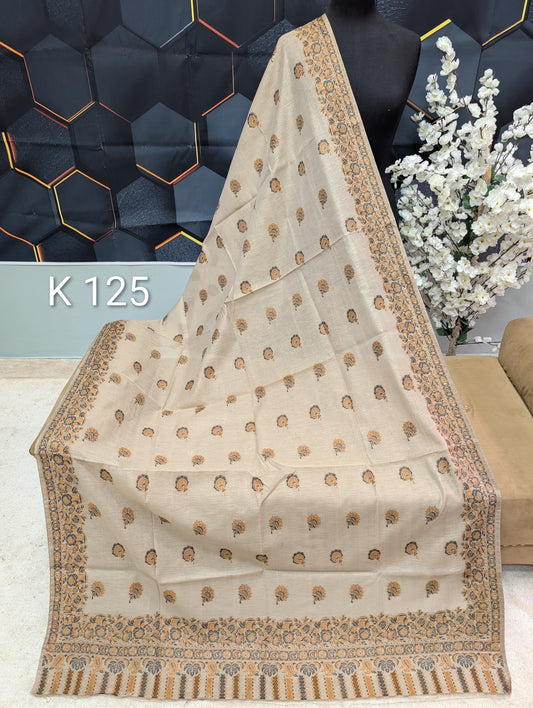 Lawn Full kani Shawl | Self Kani Shawl Full Size Pure Lawn | K125