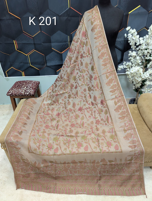 Lawn Full kani Shawl | Self Kani Shawl Full Size Pure Lawn | K201