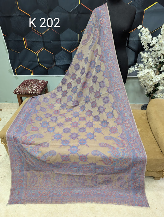Lawn Full kani Shawl | Self Kani Shawl Full Size Pure Lawn | K202