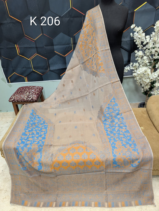 Lawn Full kani Shawl | Self Kani Shawl Full Size Pure Lawn | K206