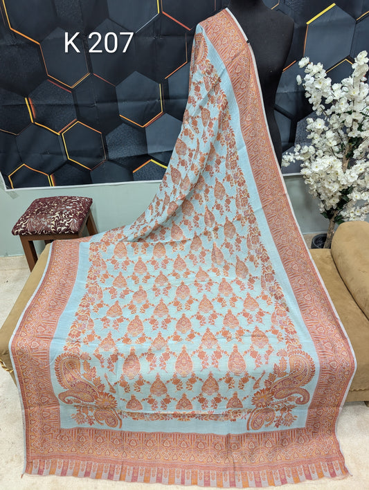Lawn Full kani Shawl | Self Kani Shawl Full Size Pure Lawn | K207