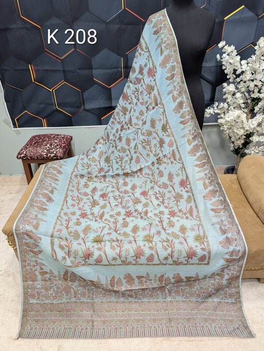 Lawn Full kani Shawl | Self Kani Shawl Full Size Pure Lawn | K208