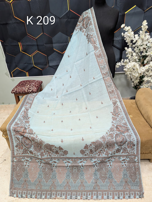 Lawn Full kani Shawl | Self Kani Shawl Full Size Pure Lawn | K209