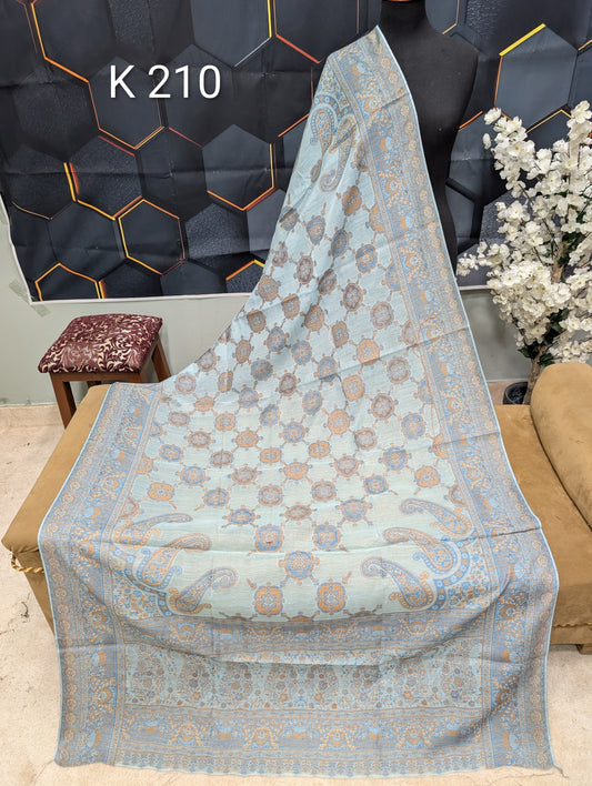 Lawn Full kani Shawl | Self Kani Shawl Full Size Pure Lawn | K210