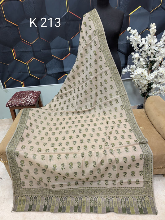 Lawn Full kani Shawl | Self Kani Shawl Full Size Pure Lawn | K213