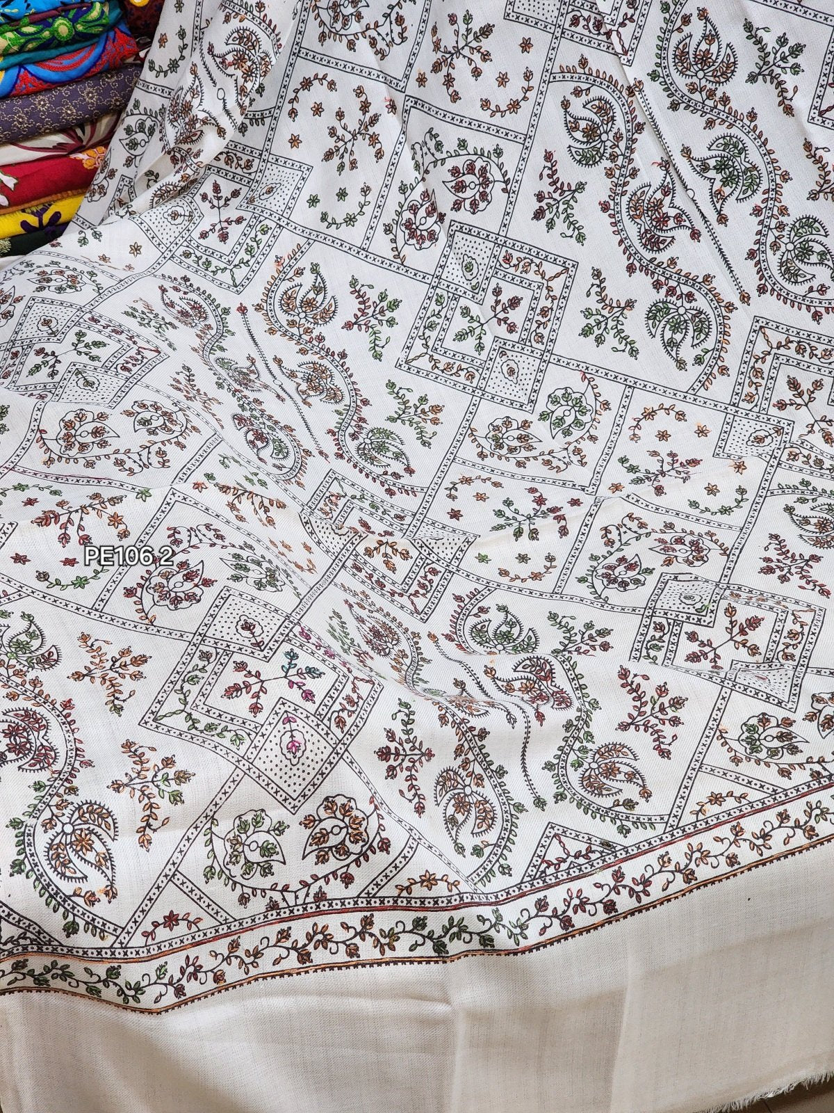 Pashmina Shawl | Hand Embroidery and Print Beautiful Shawl Perfect Gift