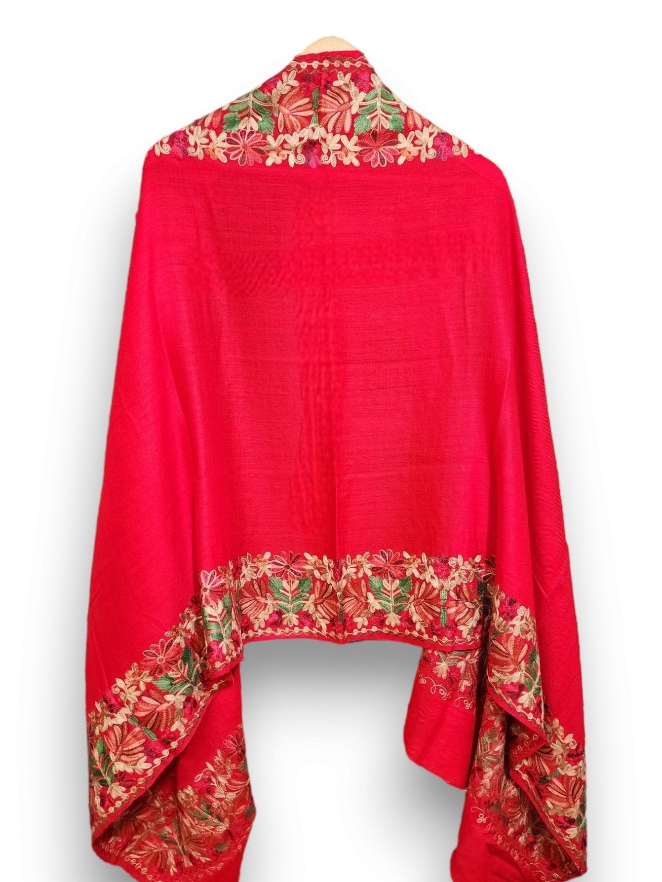 Pashmina Stole | Aari Border Embroidery 4 Side Border Perfect Gift