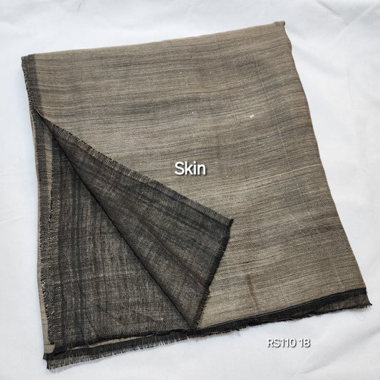 Double Tone Plain Pashmina Shawl Reversible Shawl in Sale | Skin