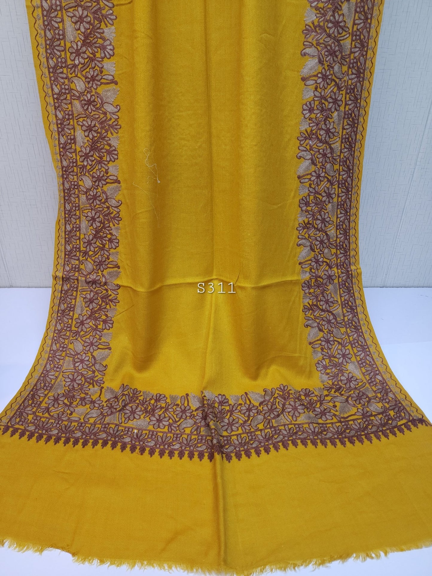 Pashmina Stole | Aari Border Embroidery 4 Side Border Perfect Gift