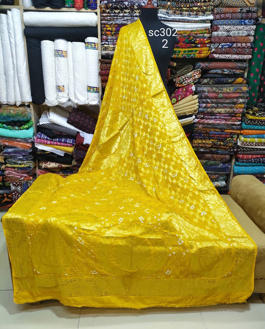 Bhandhani Banarsi Silk Chunri Dupatta