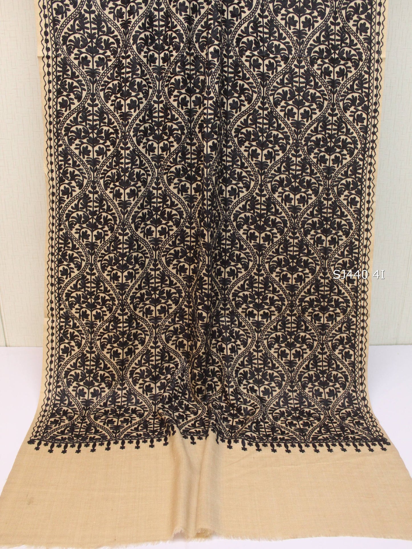Pashmina Stole Full Embroidery Kashmiri Work in Sale Price perfect Gift 80x28 inches