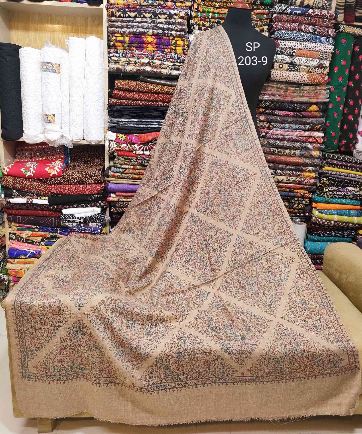 Pashmina Shawl | Print and Embroidery