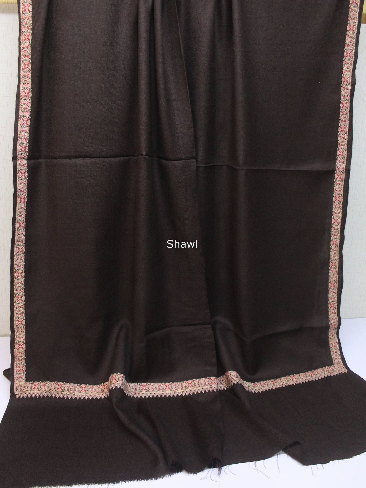 Hashia Border Embroidered Pashmina Shawl Best Selling Shawl Perfect Gift