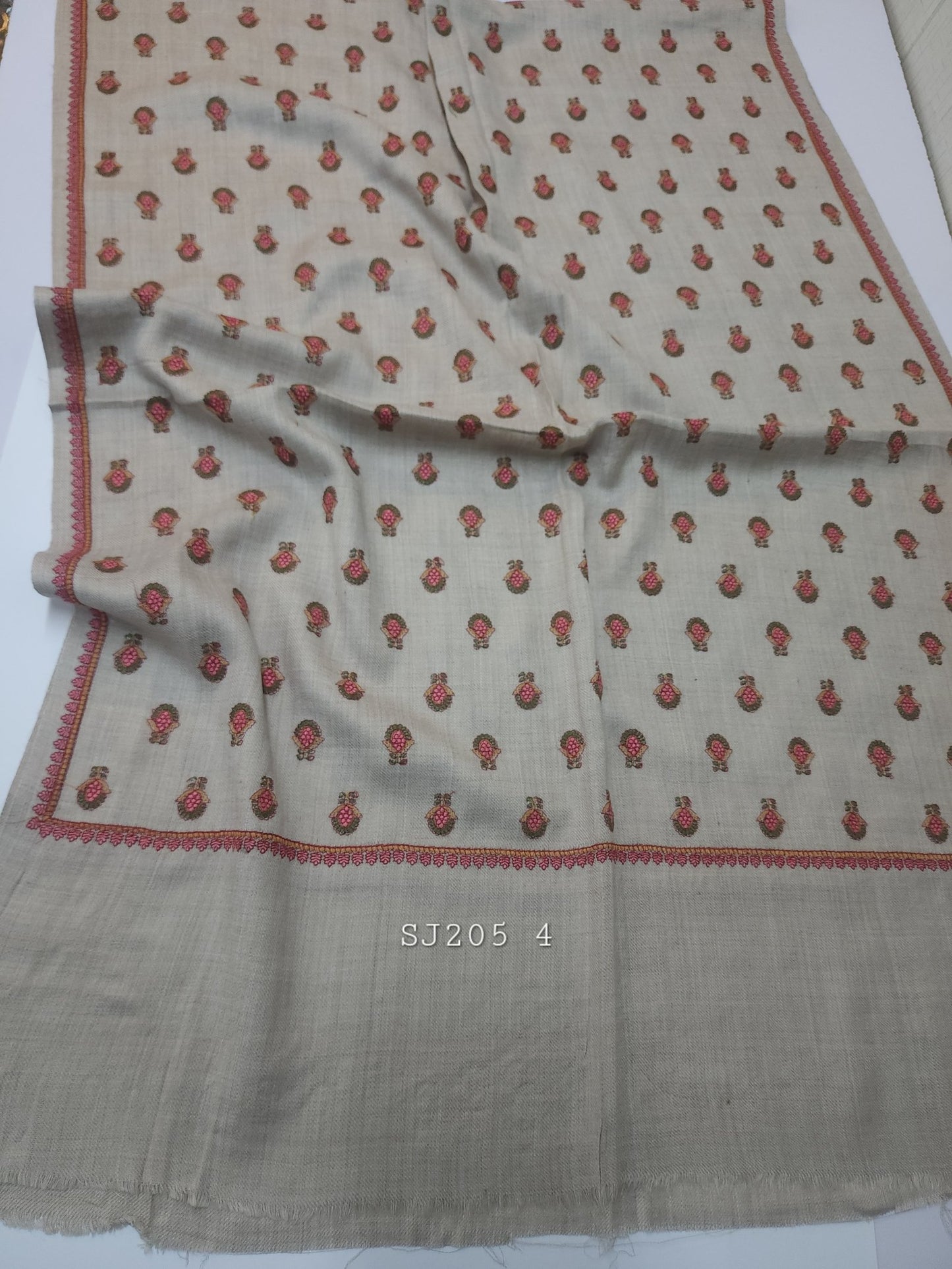 Pashmina Stole | Bouti Jaal Embroidered Stole Beautiful Embroidery Perfect Winter Stole
