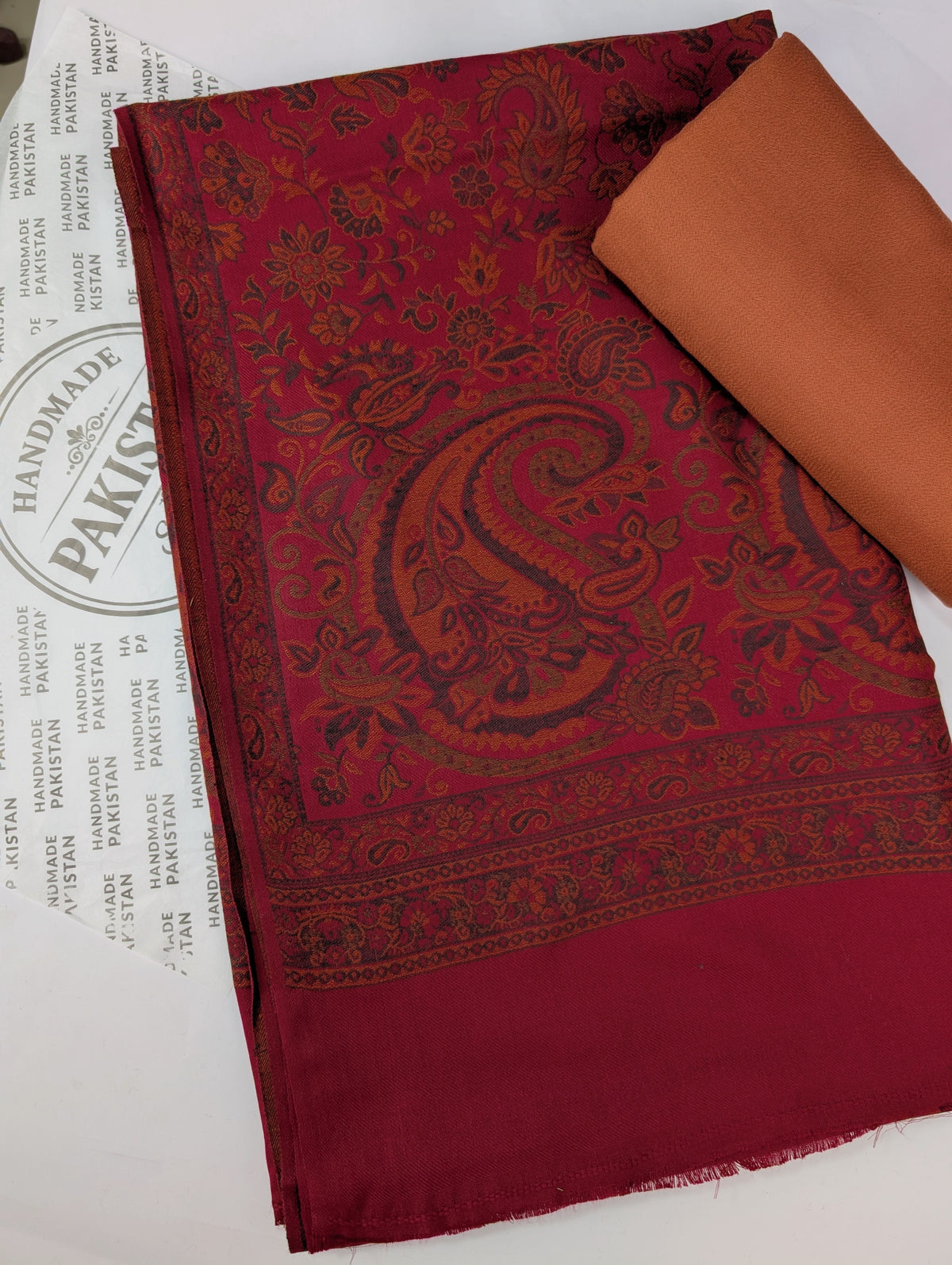 3 Piece Kani Shawl Suit | Plain Marina Suit With Kani Pashmina Shawl Perfect Gift