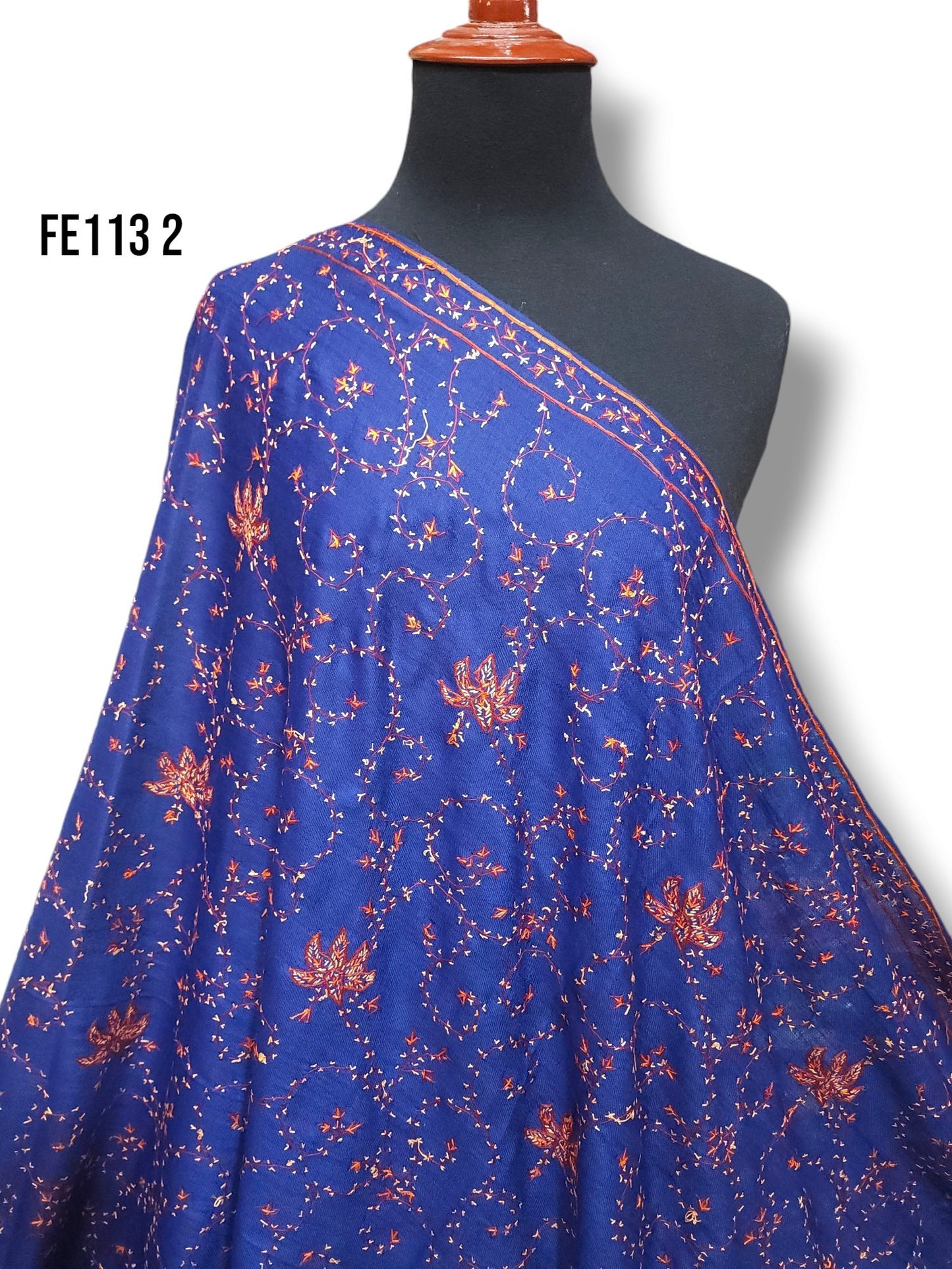 Pashmina Handmade Full Embroidered Shawl Beautiful New Design 2024 Collection Made in Kashmir