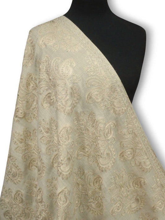 Pashmina Embroidered Shawl | Kashmiri Aar Work Embroidery Perfect Gift in Sale Price skin