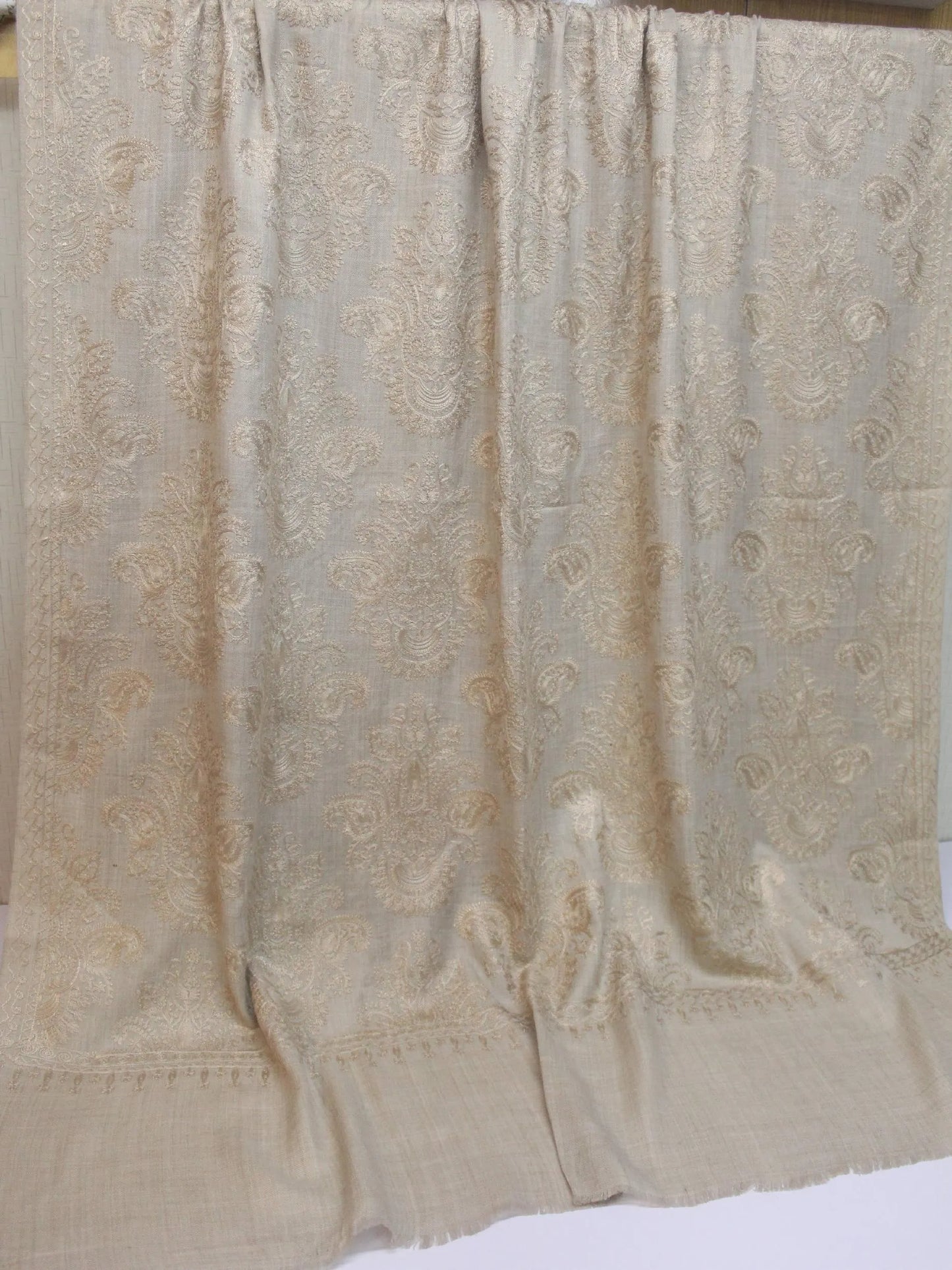 Pashmina Embroidered Shawl | Kashmiri Aar Work Embroidery Perfect Gift in Sale Price skin