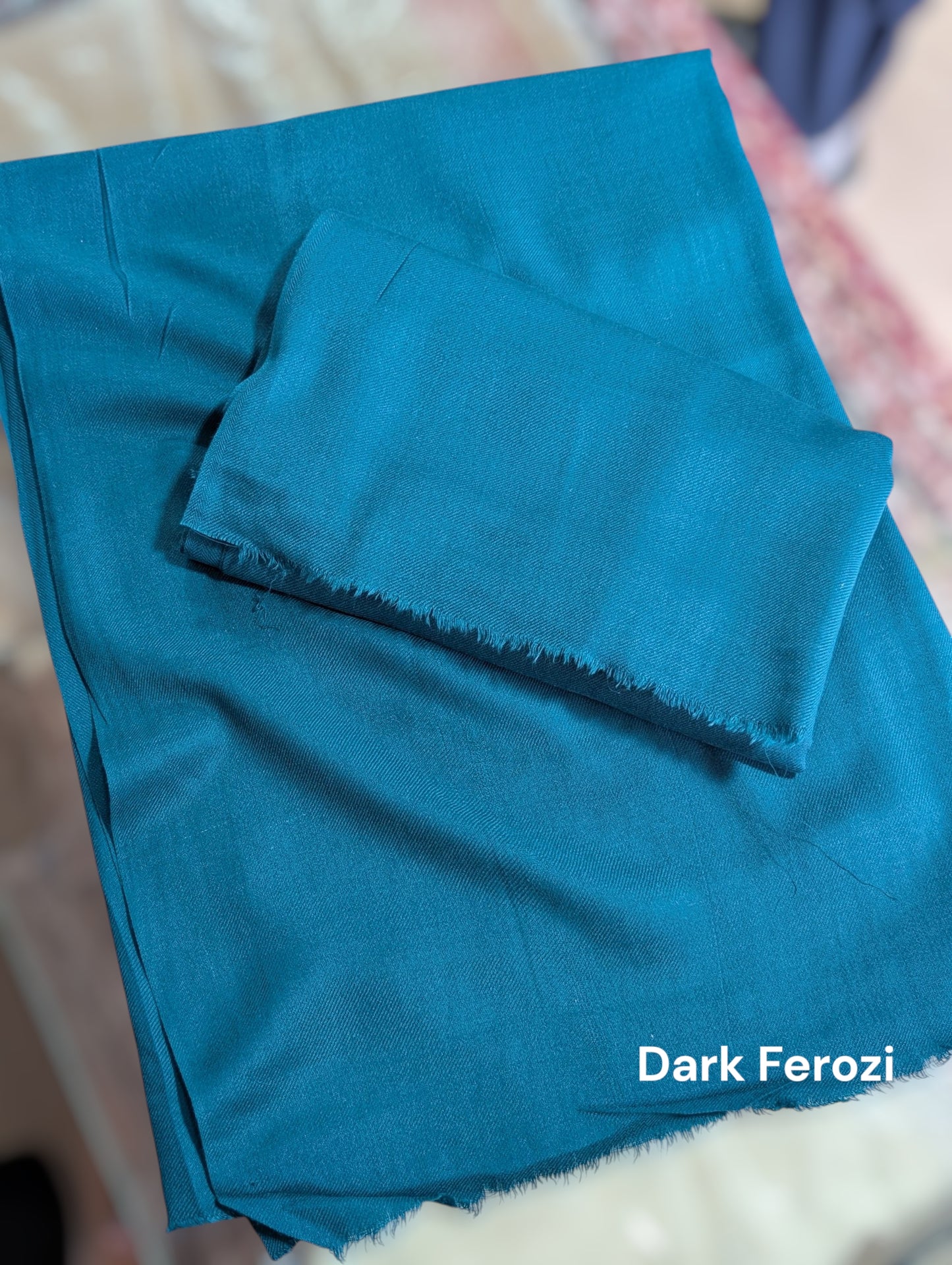 Plain Pashmina Shawl Soft and Lightweight No 1 Best Selling Shawl | Dark Ferozi