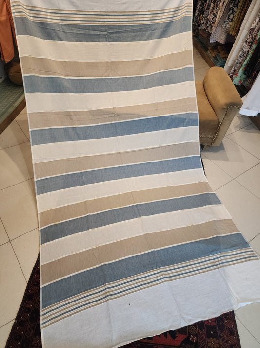 Pure Lawn Shawl in Lining Design