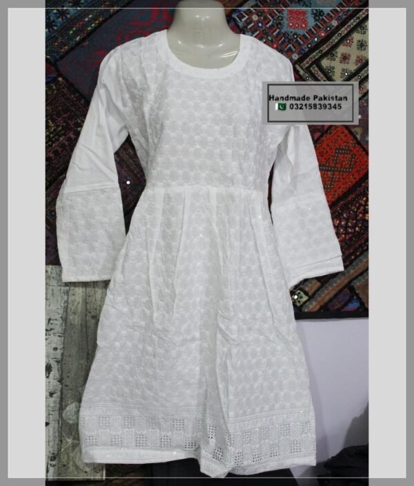 Lawn Stitched Frock  Embroidered