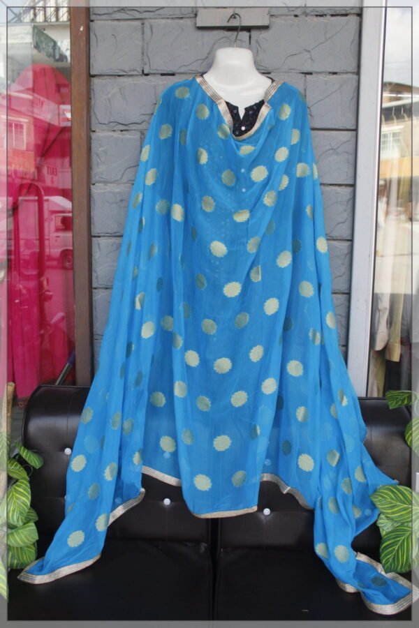 Ferozi Banarsi Chiffon Dupatta