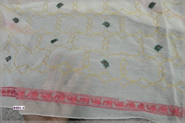 Pure Crinkle Chiffon Embroidered Dupatta