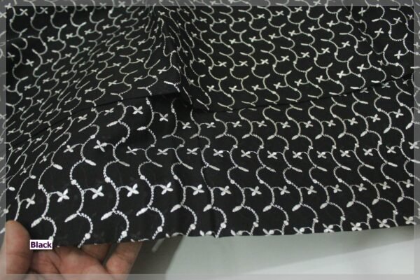 Black Bareeze Chikan Shirt Rs. 800 Free Delivery