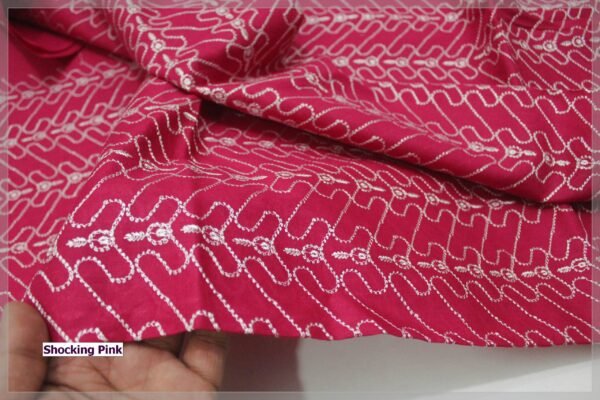 Shocking Pink Bareeze Chikan Shirt Rs. 800 Free Delivery