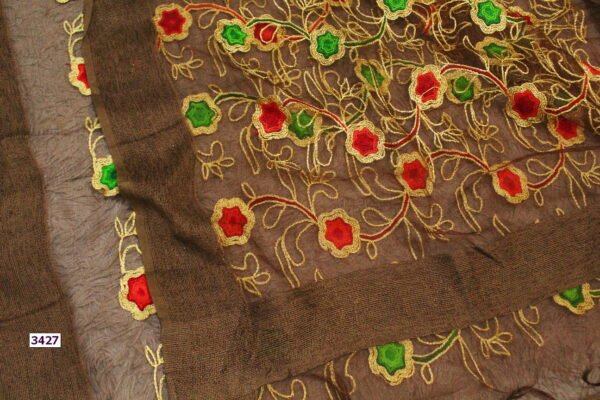 Fancy Embroidered Organza Dupatta