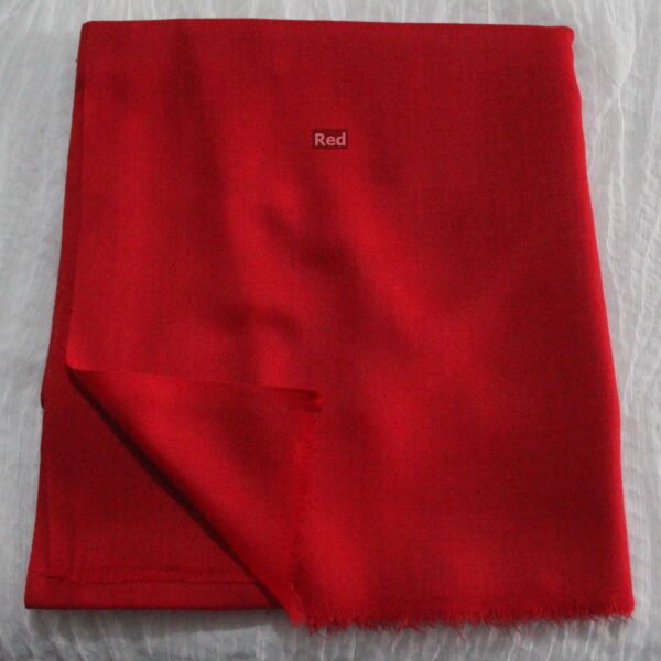 Red Plain Pure Kashmiri Pashmina Shawl