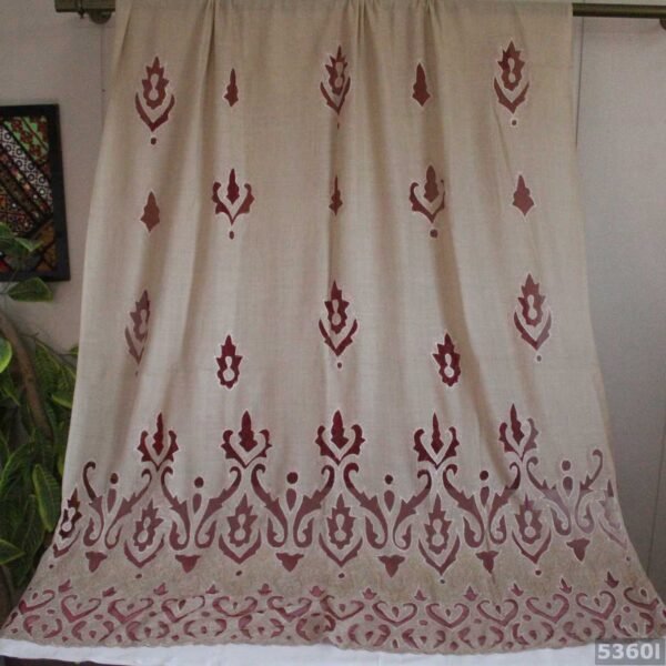 Fancy Cutwork Pure Pashmina Shawl - Image 2