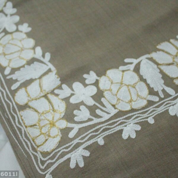 Pashmina Shawl | Border Kashmiri Embroidery - Image 2