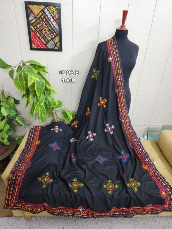 Handmade Balochi Shawl Swiss Lawn - Image 2