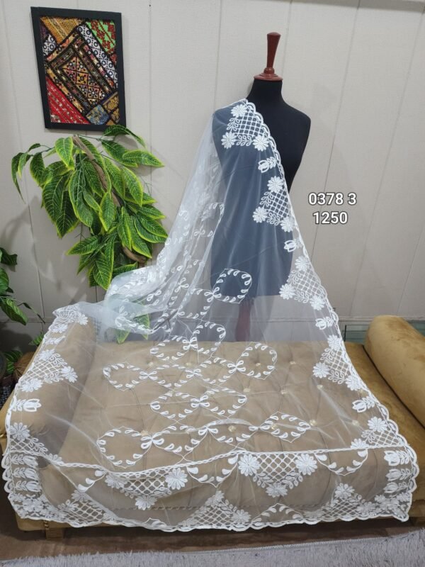 Net Dupatta | Soft Breeze Net Embroidered