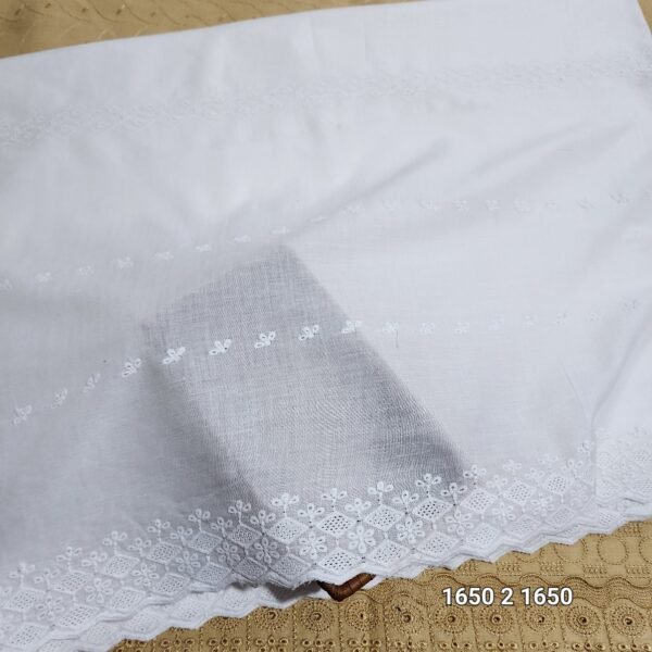 White Breeze Chikankari Shawl