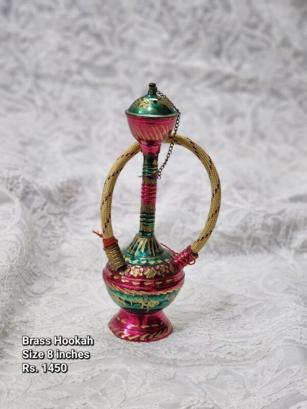 Multi Brass Hookah Table Decoration (8 inches)