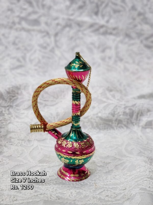 Multi Brass Hookah Table Decoration (7 inches)