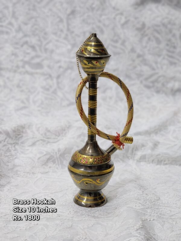 Black Brass Hookah Table Decoration (10 inches)