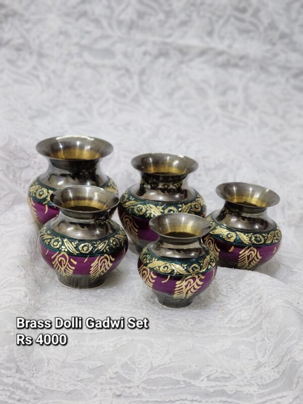 Brass Dolli Gadwi Set Multi (5Pc)