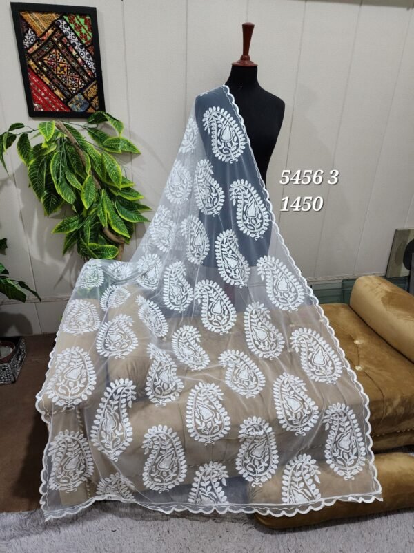 Net Dupatta | Soft Breeze Net Embroidered