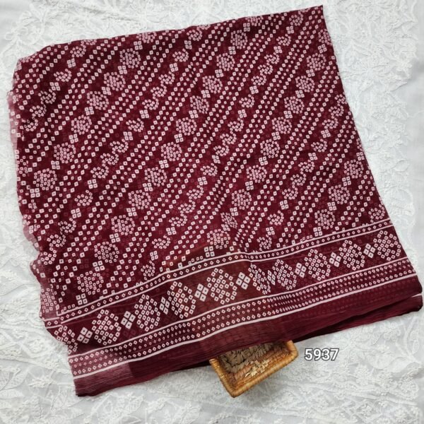 Crinkle Chiffon Chunri Dupatta