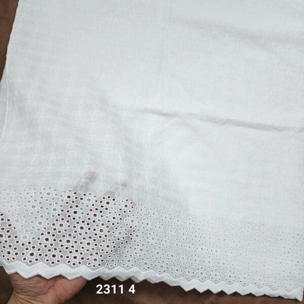 White Pure Breeze Lawn Chikankari Shawl