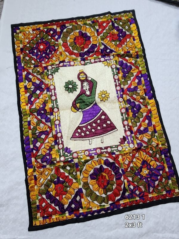 Wall Hanging | Handmade Resham Work Embroidery