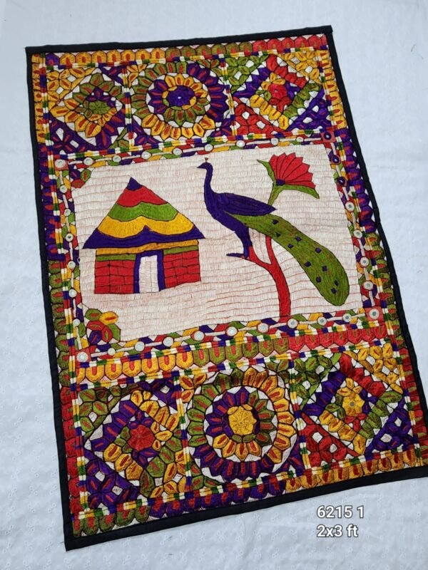 Wall Hanging | Handmade Resham Work Embroidery