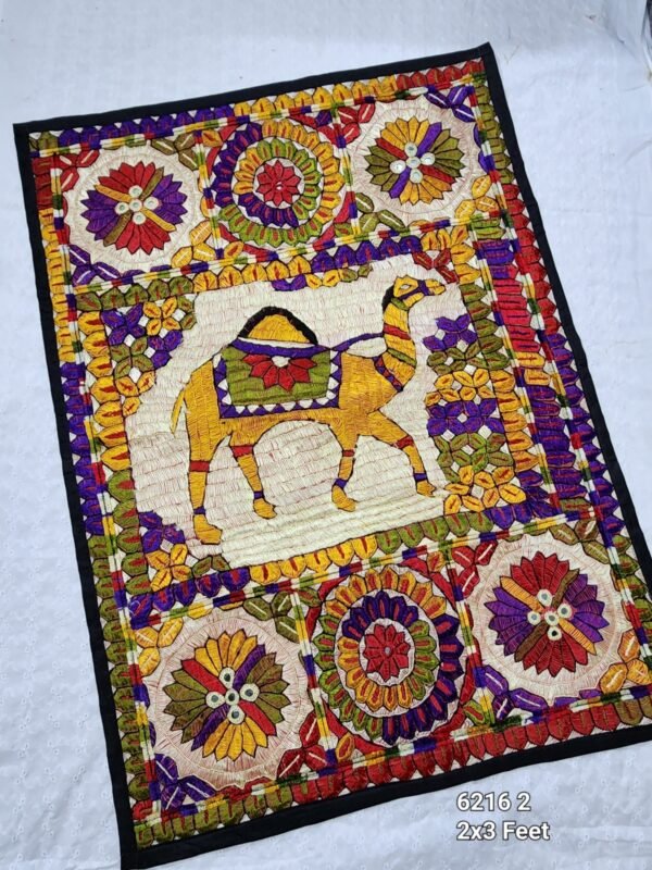 Wall Hanging | Handmade Resham Work Embroidery