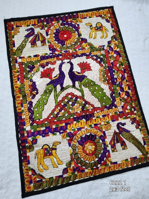 Wall Hanging | Handmade Resham Work Embroidery