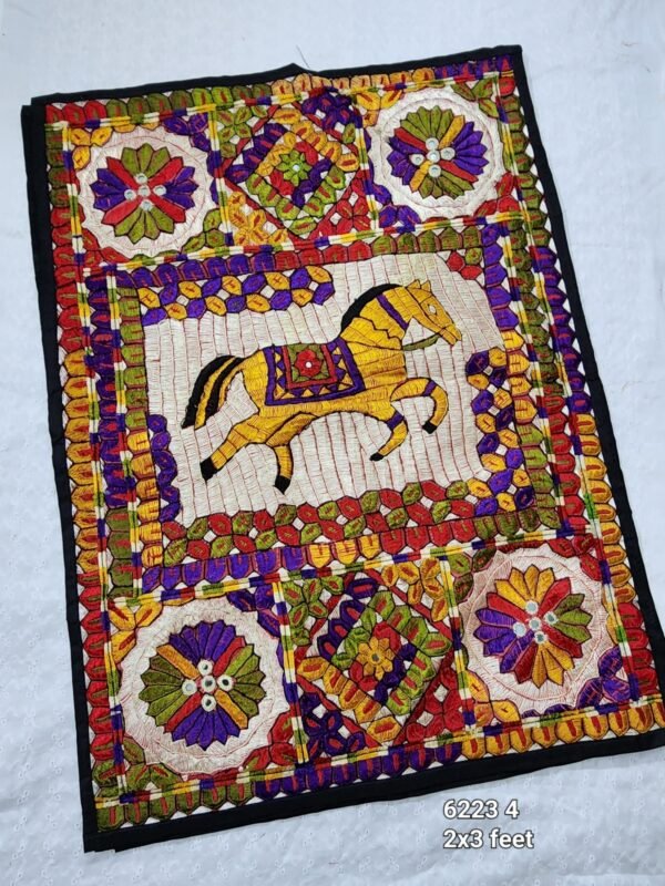 Wall Hanging | Handmade Resham Work Embroidery