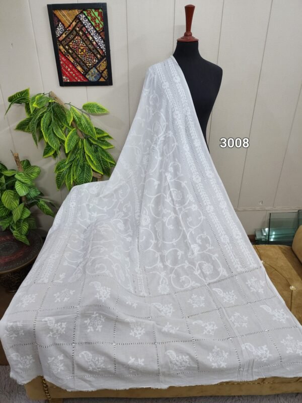 Pure Lawn | Shadow Tarkashi Work Shawl/Dupatta